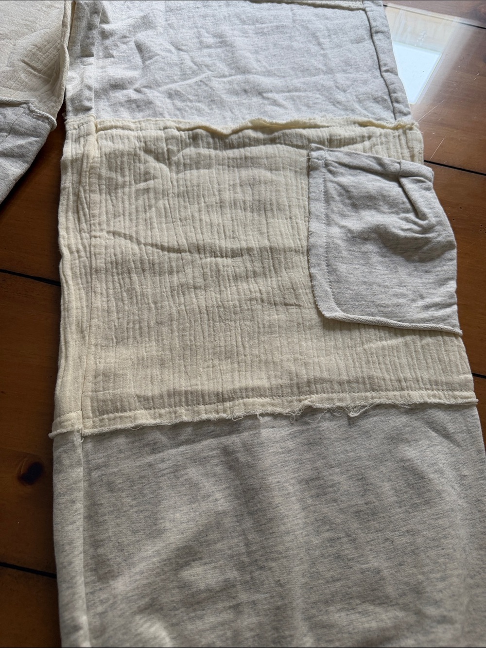 POL Neutral Patchwork Jogger Pants - Cream - Picture 6 of 12